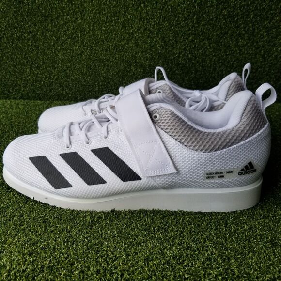Adidas Powerlift 5 Powerlifting Weightlifting Shoes White GY8919 Mens Size 12 - Picture 3 of 10